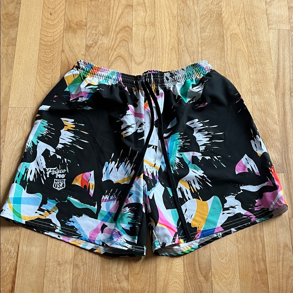 Colorful Graphic Athletic Sports Shorts volleyball
